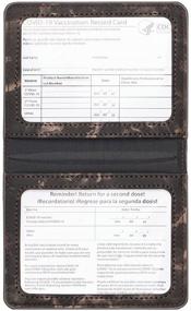 img 1 attached to Optimized Men's Vaccination Card Protector: Wallets, Card Cases & Money Organizers