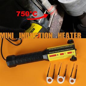 img 1 attached to Magnetic Induction Heater Kit: Efficient 1000W 110V Handheld Induction Heater for Rusty Screw Removing - Automotive Flameless Heating Tool with 3 Coils and Portable Storage Box