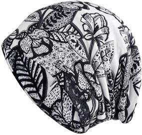 img 3 attached to Stylish HONENNA Printed Turban Headband Chemo Cap for Soft & Comfortable Sleep