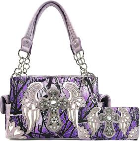 img 4 attached to Zelris Camouflage Conceal Handbag Wallet Women's Handbags & Wallets in Shoulder Bags