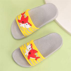 img 1 attached to Сандалии Cartoon Slippers DADAWEN для мальчиков-малышей