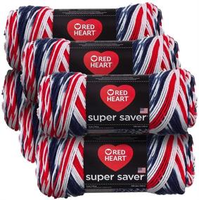 img 1 attached to ❤️ Red Heart Americana Super Saver Yarn 6 Pack - 6 Pack Bundle for Enhanced SEO