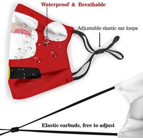 img 1 attached to Christmas Washable Reusable Windproof Polyester