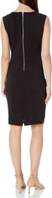 img 2 attached to 👗 Lark &amp; Ro Women's Textured Fit and Flare Dress with Pockets - Amazon Brand