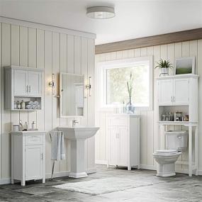 img 2 attached to 🚪 White Somerset Collection Single Door Floor Cabinet by RiverRidge (Model: 06-037)