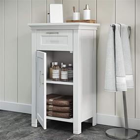 img 3 attached to 🚪 White Somerset Collection Single Door Floor Cabinet by RiverRidge (Model: 06-037)