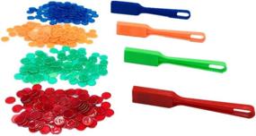 img 3 attached to 🧲 Yuanhe Magnetic Wand Bingo Set - 100 Chips, 4 Sets (Red, Green, Yellow, Blue) Per Order