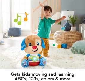 img 1 attached to Enhance Early Education with Fisher Price Musical Learning Toddlers Preschool Stuffed Animals & Plush Toys