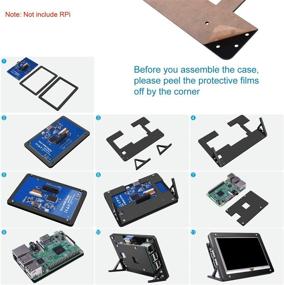 img 1 attached to 📺 Kuman 5 Inch Resistive Touch Screen with Protective Case for Raspberry Pi 3B+/3B - 800x480 HDMI TFT LCD Display Module (RPi 2 Model B, RPi 1 B, B+, A, A+ Compatible) SC5AC