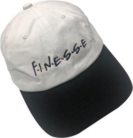 img 2 attached to 🧢 HSYZZY Dad Hat - Finesse Friends Embroidered Baseball Cap with Adjustable Strapback - Unisex, Letters Design