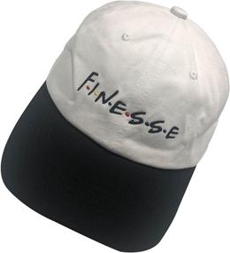 img 3 attached to 🧢 HSYZZY Dad Hat - Finesse Friends Embroidered Baseball Cap with Adjustable Strapback - Unisex, Letters Design