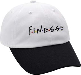 img 1 attached to 🧢 HSYZZY Dad Hat - Finesse Friends Embroidered Baseball Cap with Adjustable Strapback - Unisex, Letters Design