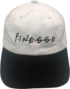 img 4 attached to 🧢 HSYZZY Dad Hat - Finesse Friends Embroidered Baseball Cap with Adjustable Strapback - Unisex, Letters Design