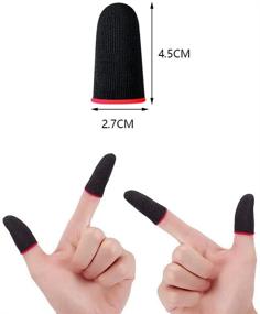 img 3 attached to 🎮 Enhance Gaming Performance with 12-Piece Finger Sleeves for PUBG: Anti-Sweat Thumb Sleeves for Seamless Touchscreen Mobile Control