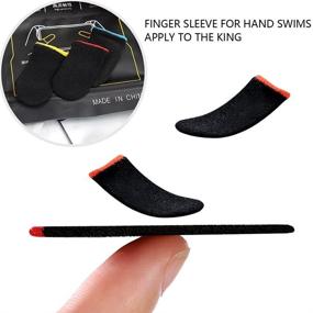 img 2 attached to 🎮 Enhance Gaming Performance with 12-Piece Finger Sleeves for PUBG: Anti-Sweat Thumb Sleeves for Seamless Touchscreen Mobile Control