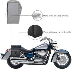 img 1 attached to Motorcycle Saddlebags Waterproof Weatherproof Compatible