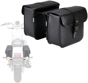 img 4 attached to Motorcycle Saddlebags Waterproof Weatherproof Compatible
