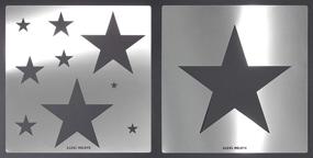 img 4 attached to Wall Stencils for Painting Large Pattern Kids, Metal Space Celestial Stencils, Night Sky Star, Star Cluster, Templates for Crafts, Paint and Home Decor, Girls Boys Room Wall Decor by Aleks Melnyk #59