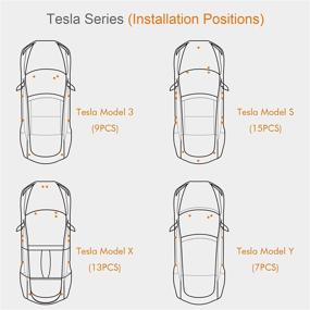 img 2 attached to 🚗 Enhance Your Tesla Car Interior with Farmogo LED Bulbs Kit - Perfect Fit for Model 3, S, X, and Y (4 Pack/Pink)"