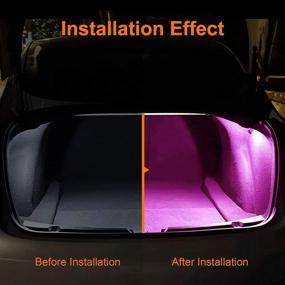 img 1 attached to 🚗 Enhance Your Tesla Car Interior with Farmogo LED Bulbs Kit - Perfect Fit for Model 3, S, X, and Y (4 Pack/Pink)"