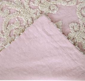 img 1 attached to 🌸 Better Trends Florence Collection: Super Soft and Lightweight Medallion Design 100% Cotton Tufted Standard Sham - Unique, Luxurious, Machine Washable & Tumble Dry in Pink