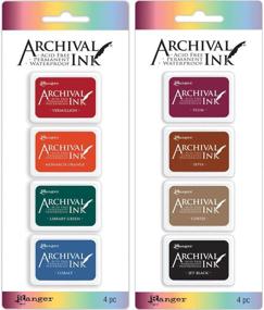 img 3 attached to Ranger Mini Archival Ink Pad Kits 🎨 #1 & #2 - Ultimate 2-Item Bundle for Crafters