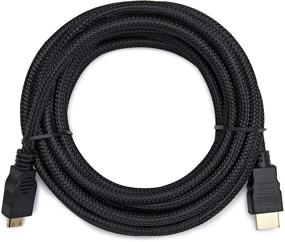 img 3 attached to Черный магический Дизайн Экстремальный оплетенный нейлоном Mini HDMI