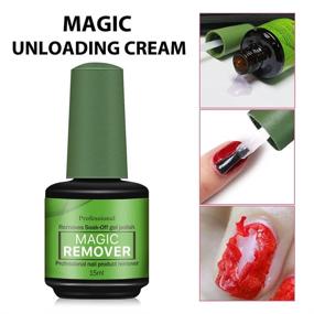 img 3 attached to Быстрое и простое средство для снятия гель-лака 💅 - 3 шт., Не требует использования фольги, щадящая формула - 45 мл.