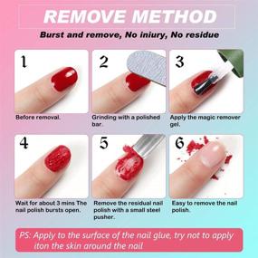 img 1 attached to Быстрое и простое средство для снятия гель-лака 💅 - 3 шт., Не требует использования фольги, щадящая формула - 45 мл.