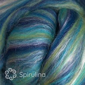 img 3 attached to Premium Silk Merino Fiber for Spinning and Crafting: Super Soft Combed Top Wool Roving Ideal for Felting, Spinning, Soap Making, Paper Making, and More! Try it with Spirulina for Extra Vibrant Results!