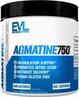 💪 evlution nutrition agmatine750: powerful 750mg agmatine sulfate for vegan and gluten-free athletes - unflavored & convenient 100 servings logo