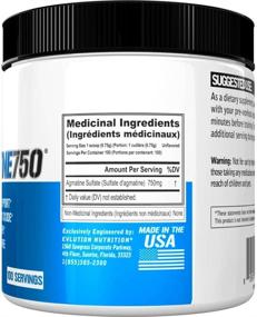 img 1 attached to 💪 Evlution Nutrition Agmatine750: Powerful 750mg Agmatine Sulfate for Vegan and Gluten-Free Athletes - Unflavored & Convenient 100 Servings