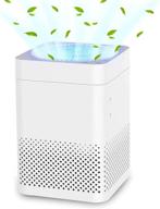 large room air purifier 3-in-1 true hepa filter - air choice smoke filter - reduces pets dander, household odor, smoke, dust - sleep mode, auto mode - quiet operation - white logo