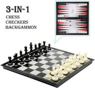 🎲 folding magnetic checker backgammon set by amerous logo