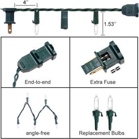 img 3 attached to 🎄 18ft LED Christmas Lights, SUPREPOWER 50 Counts UL Certified Xmas Mini Lights with End to End Connection for Wreath Garland, Christmas Tree, RV Indoor Decor - White