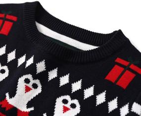 img 2 attached to BYCR Smile Christmas Sweater for Boys' Clothing - Pullover Sweaters