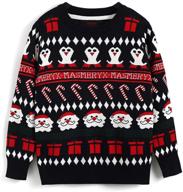 bycr smile christmas sweater for boys' clothing - pullover sweaters logo