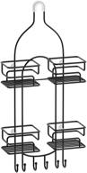 streamline your shower with the sriwatana shower caddy organizer - black logo