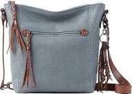👜 сак 108216 индиго женская сумка через плечо и кошелек в комплекте - оптимальный выбор для любителей сумок через плечо логотип