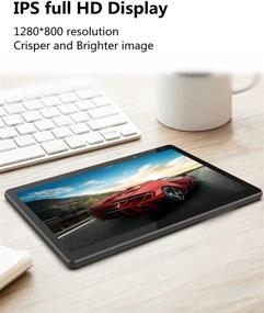 img 1 attached to 10 inch Android Tablet with Android 10.0 OS, Quad-Core 📱 Processor, 32GB Storage, 2GB RAM, 8MP Camera, Long Battery Life (Light Blue)