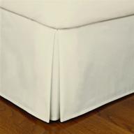 🛏️ пододеяльник crescent bedding со складками: простота ухода, четыре складки, покрывало высотой 15 дюймов для кровати king size (бежевое). логотип