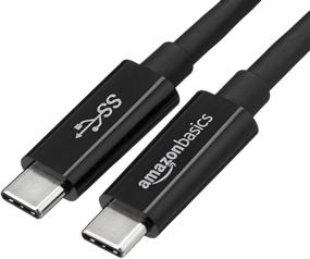 img 4 attached to Кабель адаптер зарядного устройства USB Type-C к USB Type-C 3.1 Gen1 - 6 футов (1,8 метра) - Amazon Basics - Черный