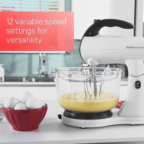 img 2 attached to White Sunbeam MixMaster 350 Watt Stand Mixer with Soft-Start Technology