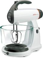 white sunbeam mixmaster 350 watt stand mixer with soft-start technology логотип