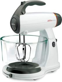 img 4 attached to White Sunbeam MixMaster 350 Watt Stand Mixer with Soft-Start Technology