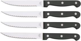 img 1 attached to 🍴 Ikea Stainless Steel Steak Knives Set - 4 Piece Professional Cutlery Set