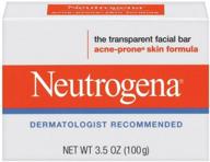 🧼 neutrogena acne prone skin formula facial bar - 3.50 oz (pack of 4): effective solution for clearing acne logo