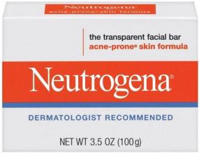 img 1 attached to 🧼 Neutrogena Acne Prone Skin Formula Facial Bar - 3.50 oz (Pack of 4): Effective Solution for Clearing Acne