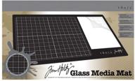 🖌️ tim holtz glass media mat: the ultimate black surface for creativity logo