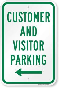 img 4 attached to Customer Visitor Parking SmartSign Aluminum